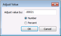 Adjust Value